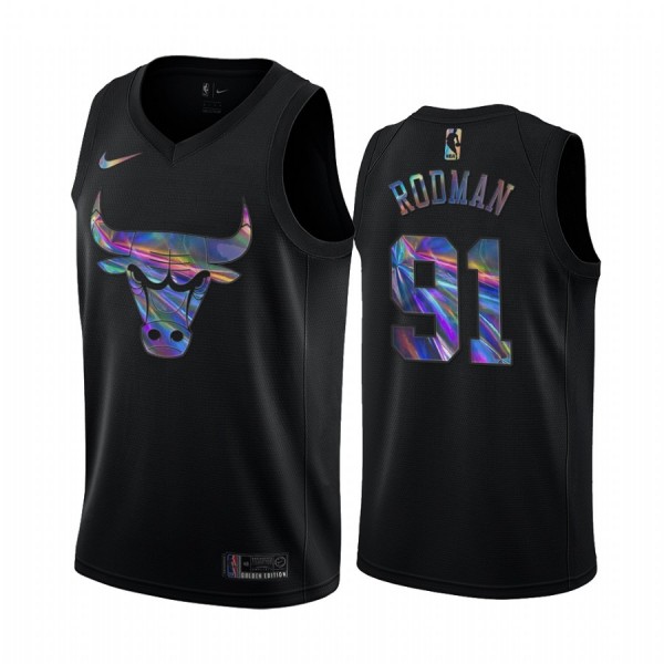 NBA Chicago Bulls Trikot Dennis Rodman 91 Iridescent HWC Collection Swingman - Herren NBA Chicago Bulls Trikot Dennis Rodman 91 Iridescent HWC Collection Swingman - Herren